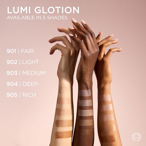 L’Oréal Paris True Match Lumi Glotion Medium & Deep Bundle 2 Pack - Hydrating Liquid Highlighters & Bronzers 1.35 Fl Oz