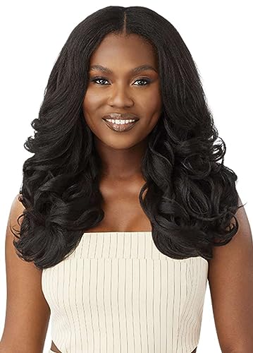 Outre Big Beautiful Hair Leave Out Wig 20" Dominican Body Curl Jet Black