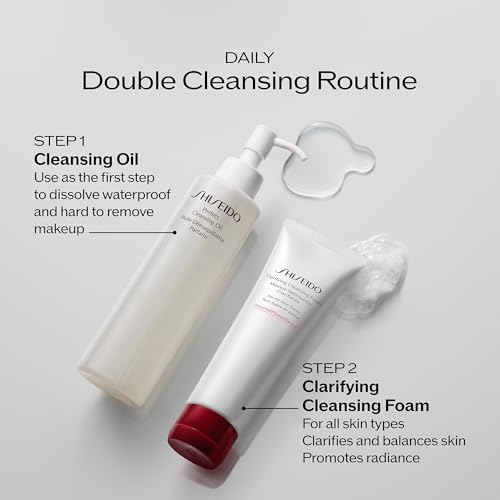 Shiseido Clarifying Cleansing Foam - 125mL for All Skin Types - Balances & Removes Impurities
