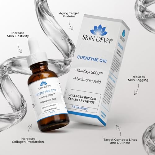 Coenzyme Q10 Serum for Face with Hyaluronic Acid & Matrixyl 3000 - Anti-Aging Peptide Facial Serum - 1 Fl Oz - Variation of THIS listing