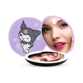 Impressions Vanity Kuromi Portable Round LED Compact Mirror for Purse, Lighted Travel Makeup Mirror with 3X Magnification, Daylight LED Lighting, Adjustable Brightness and Soft Touch Sensor