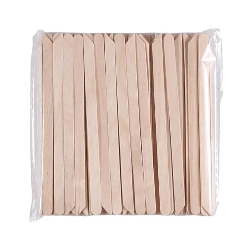 500pcs Small Wood Waxing Stick,Small Popsicle Sticks,Eyebrow Wax Sticks Waxing Wooden Body Hair Removal Applicator,Paint Stirrer, Art Projects and Craft Wood Stick