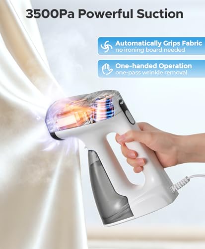 Sweepulire Vacuum Steamer with 330ml Water Tank - White / XXL Clothes Steamer
