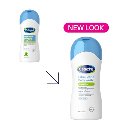 Cetaphil Ultra Gentle Body Wash with Refreshing Scent - 16.9 oz (Pack of 3)