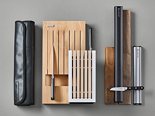 12-Inch Acacia Magnetic Knife Bar Wall Mount - Space Saving Kitchen Storage