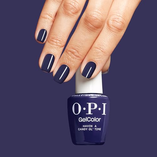 OPI GelColor LED Cure Gel Nail Polish - Havin’ a Candy Ol’ Time, Opaque Blue Winter Shade