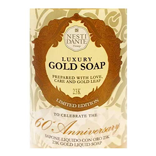 Luxury Gold Liquid Hand & Face Soap 16.9oz Made in Italy — 60th Anniversary