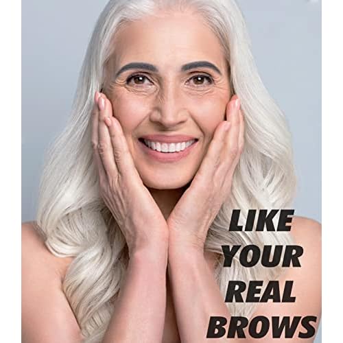 Grey Eyebrow Pencil for Older Women, Waterproof, Eyebrow Pen for Gray Hair