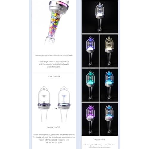 Illit Official KPOP Lightstick with 3 Extra Photocards Set - Fan Concert Accessory