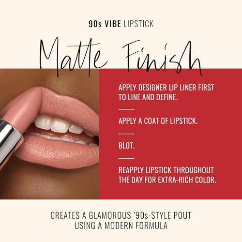 Runway Rogue Moisturizing Matte Lipstick - Guest List, 90s Nude Lip Color