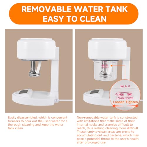 Nano Ionic Facial Steamer, Portable Face Steamer with LCD Screen, Extendable 360¡Æ Rotating Arm, Rotatable Nozzle, Hot Mist Function for Personal Care at Home or Salon