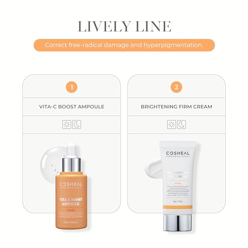 Vita-C Boost Ampoule 1.52 fl oz, Brightening & Radiance-Enhancing Antioxidant Serum with High-Potency Vitamin C Complex, Revitalizes Dull Skin & Improves Skin Tone, Korean Skin care