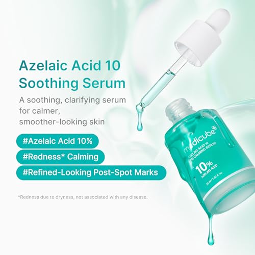 Azelaic Acid Serum 10% for Clear Skin - Soothing, Hydrating, Pack of 2 (1.01 Fl Oz)