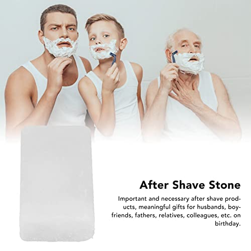 Alum Block After Shave, After Shave Alum Block Alum Block Portable Men's Skin Soothing Stone for Cuts Nicks