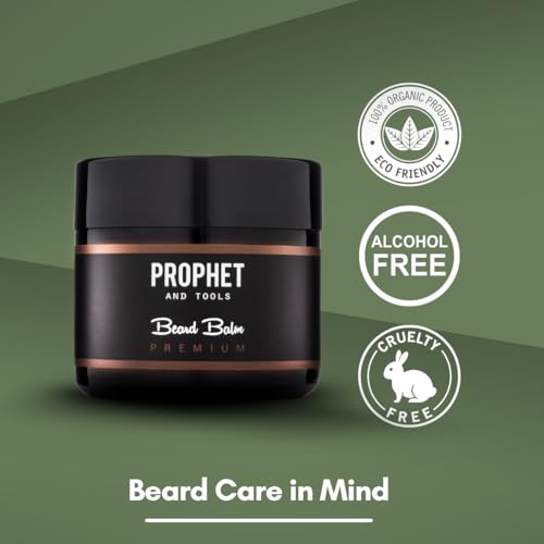 Prophet and Tools Organic Beard Balm 2.11oz - 12-Hour Hold & Hydration for All Beard Types