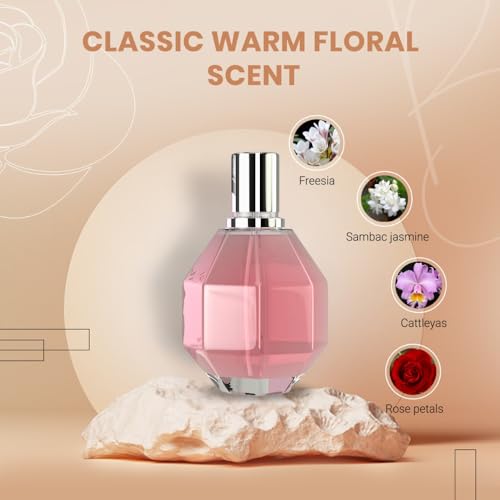 Women's Floral Perfume with Bergamot, Jasmine & Vanilla - 3.4 oz