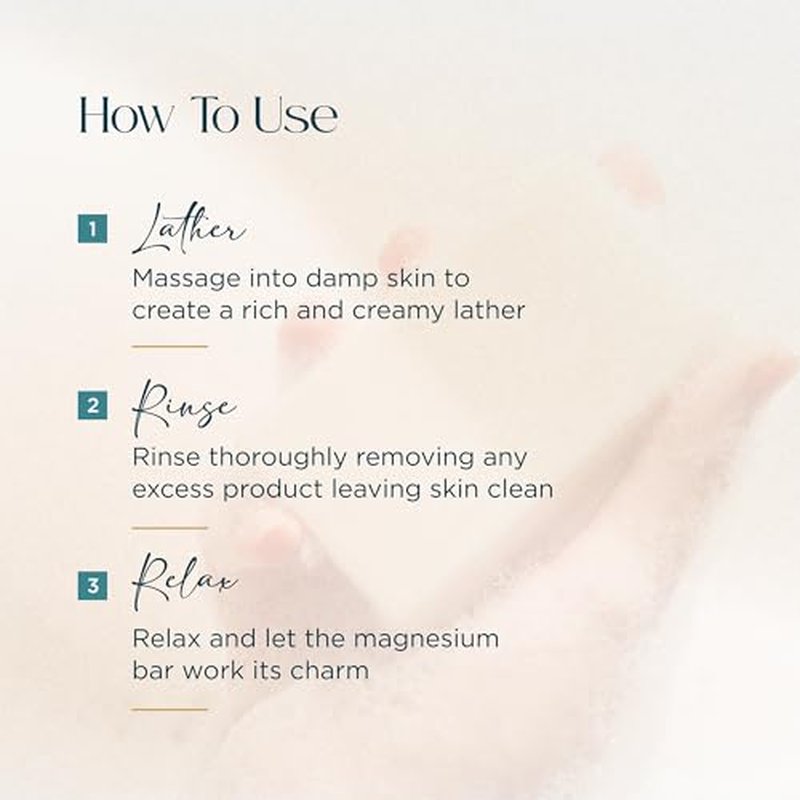 Abundant Natural Health Magnesium Exfoliating Body Bar Enriched With Goat¡¯s Milk and Olive Oil to Soothe and Hydrate Skin, Gentle Exfoliator, 90g