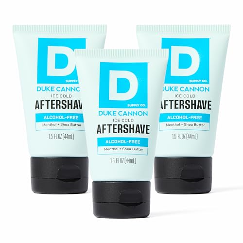 Duke Cannon Menthol Cooling After-Shave Balm 1.5 oz Tripack – Soothes & Refreshes Skin