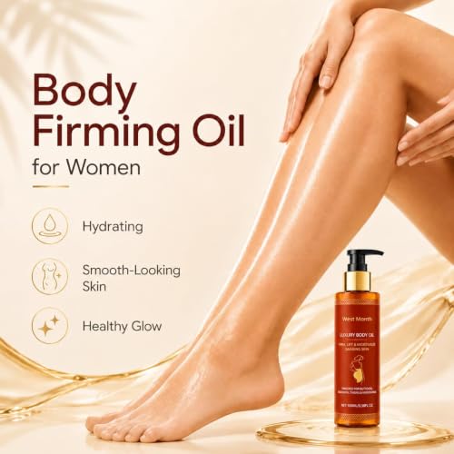 Body Firming Oil for Crepey Skin 2 Pack - Lightweight, Spa-Inspired Formula