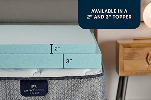 Queen Gel Memory Foam Mattress Topper 2 Inch Cooling Pressure Relief
