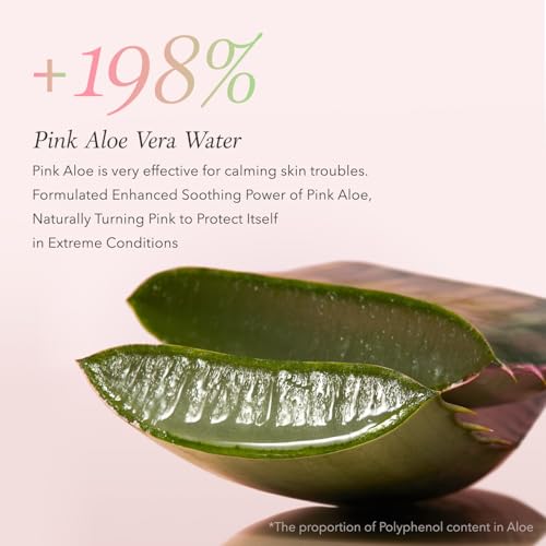 APRILSKIN Pink Aloe Facial Polish Cleanser with Heart-Shaped Plush Facial Cleansing Sponge