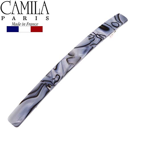 Camila Paris CP2978 French Hair Barrette Large Handmade Gray, Long