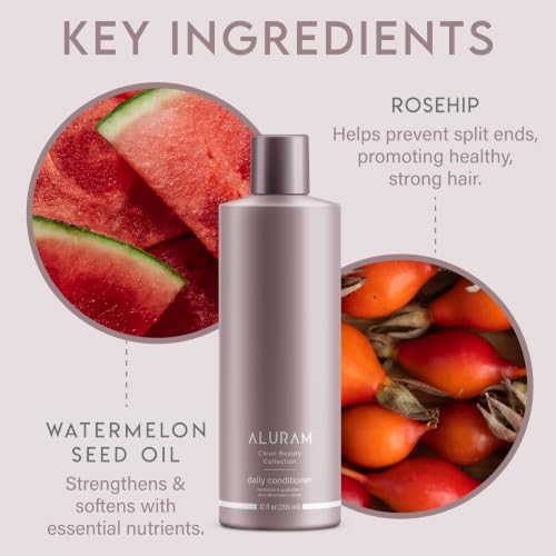 ALURAM Coconut Water Hair Shampoo & Conditioner Set - 12 Fl Oz Pack of 2 - Daily Nourishing Hair Care for Fine to Medium Hair