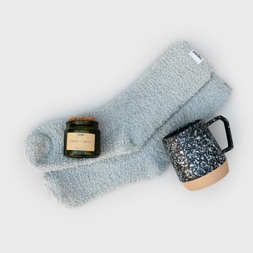 Self Care Gifts For Women Max Relax | Pamper Gifts For Women & Relaxation Gift Ladies | Pamper Sets Ladies Gift & Presents Woman Includes Fluffy Socks, Scented Candle & Stoneware Mug