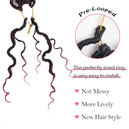 8 Inch Goddess Locs Crochet Hair Pack of 9 for Black Women - Faux Soft Locs