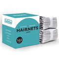 Large Dark Brown Nylon Hair Net 28 Inch - Individually Wrapped, Lightweight, Latex-Free (144 pcs) - SafeKo