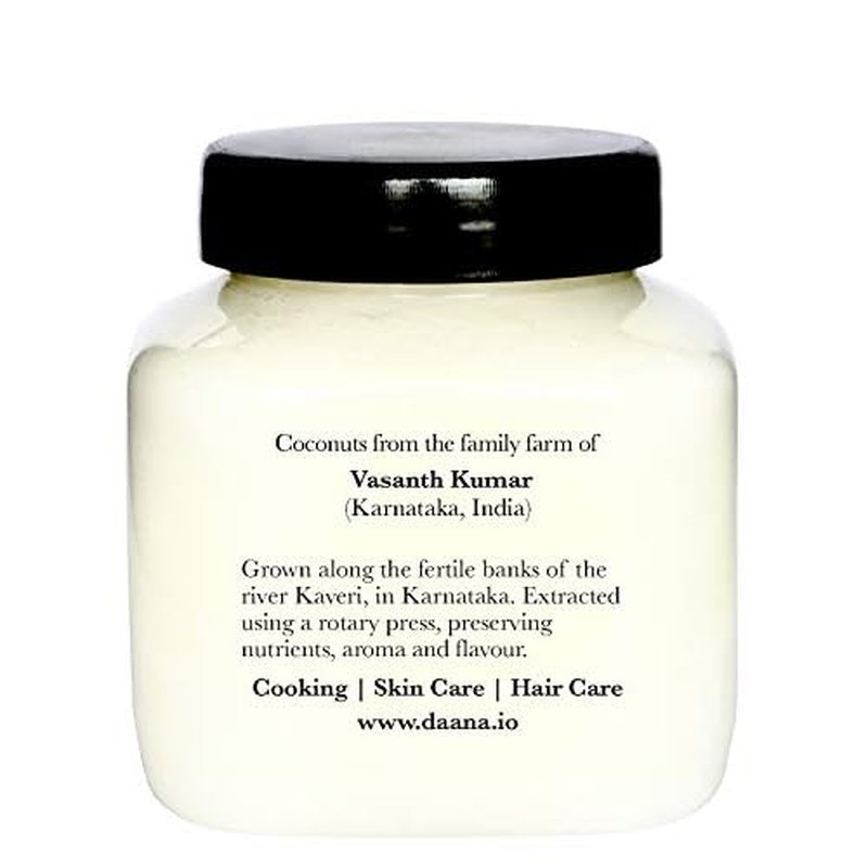 Daana Organic Coconut Oil for Skin: Extra Virgin, Cold Pressed (12 oz)