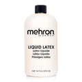 Mehron Makeup Liquid Latex Clear 16 oz - Special FX Adhesive & Texture Creator