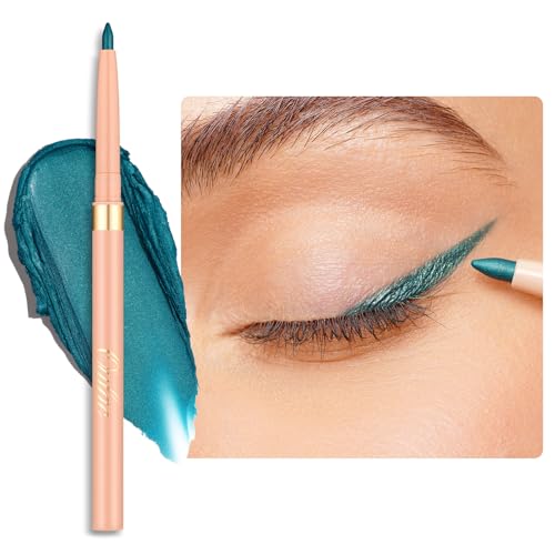 Oulac Teal Eyeliner Pencil, Waterproof Retractable Eye Liner Pen, Long Lasting Smudge Resistant, Vegan & Cruelty-Free, 17 Lagoon