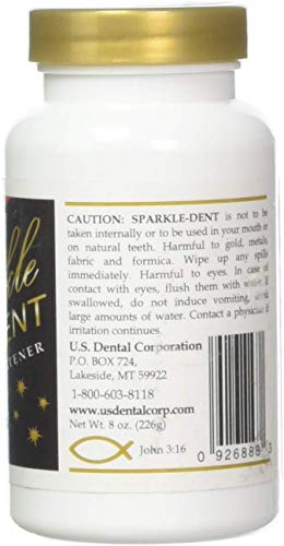 Sparkle Dent Denture Whitener Tablets - Deep Cleaning & Stain Removal