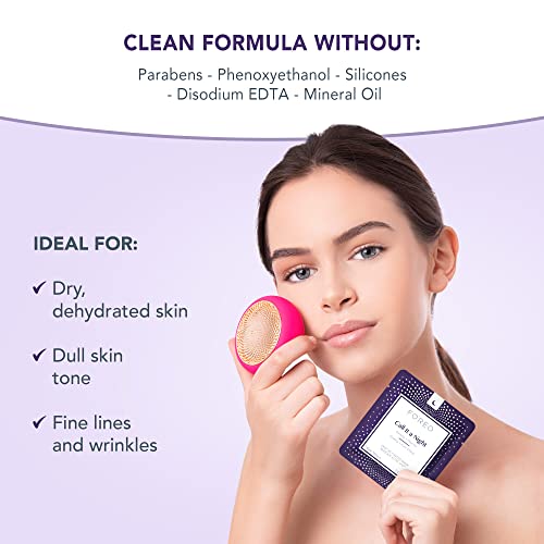 FOREO Call It A Night Revitalizing & Nourishing UFO Activated Mask, 7 count