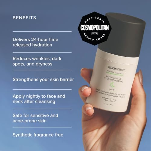 MDSolarSciences Hydration Night Cream - Deep Moisturizer & Anti-Aging 1.7 oz