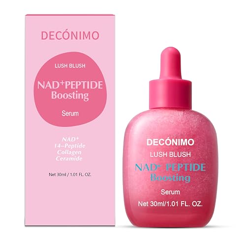 DEC?NIMO NAD+ Peptide Boosting Smoothie Serum ? Anti-Aging with 5 Ceramides & Vegan Collagen, Hydrating Antioxidant Serum for Firmness, Wrinkles & Radiant Glow (1.01oz / 30ml)