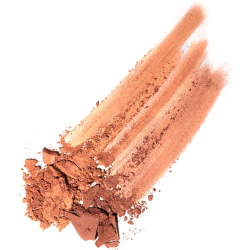 Rice Powder Blush and Bronzer Duo - Matte Terracotta & Rusty Rose, 0.32oz - Roma Variation