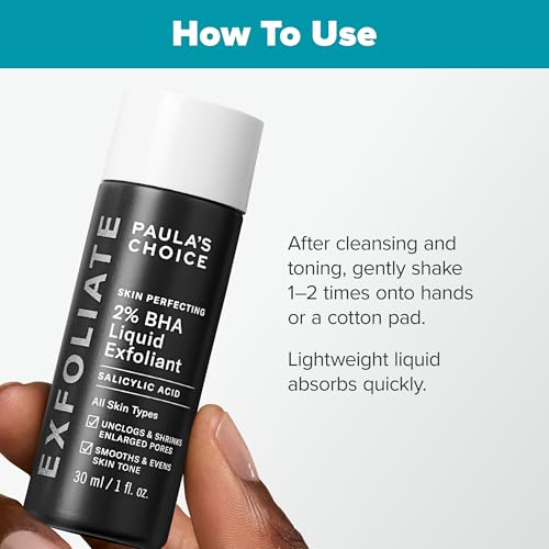 Travel BHA Liquid Exfoliant & Skin Balancing Toner for All Skin Types