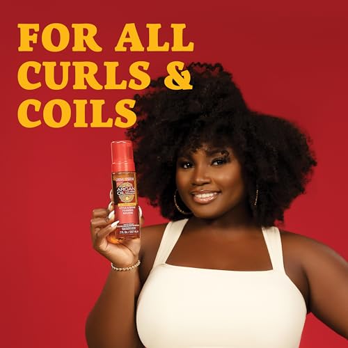 Creme of Nature Curly Hair Styling Kit with Argan Oil of Morocco, Keke Palmer's Favorites, Curl Activator, Styling Mousse, Leave-In Care Treatment (Bundle Pack of 3)