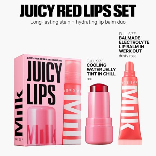 Cooling Water Jelly Tint & Lip Balm Set - Juicy Red Lip & Cheek Duo