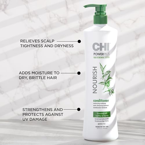 CHI Powerplus Nourishing Conditioner 32 Oz for Dry & Brittle Hair
