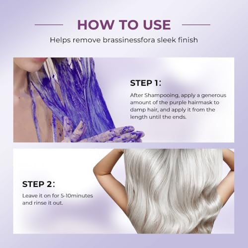 Karseell Purple Hair Mask - 16.9 oz for Bleached, Blonde & Silver Hair