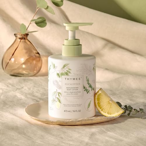 Thymes Eucalyptus Body Lotion 16oz - Replenishing Moisturizer for Dry Skin