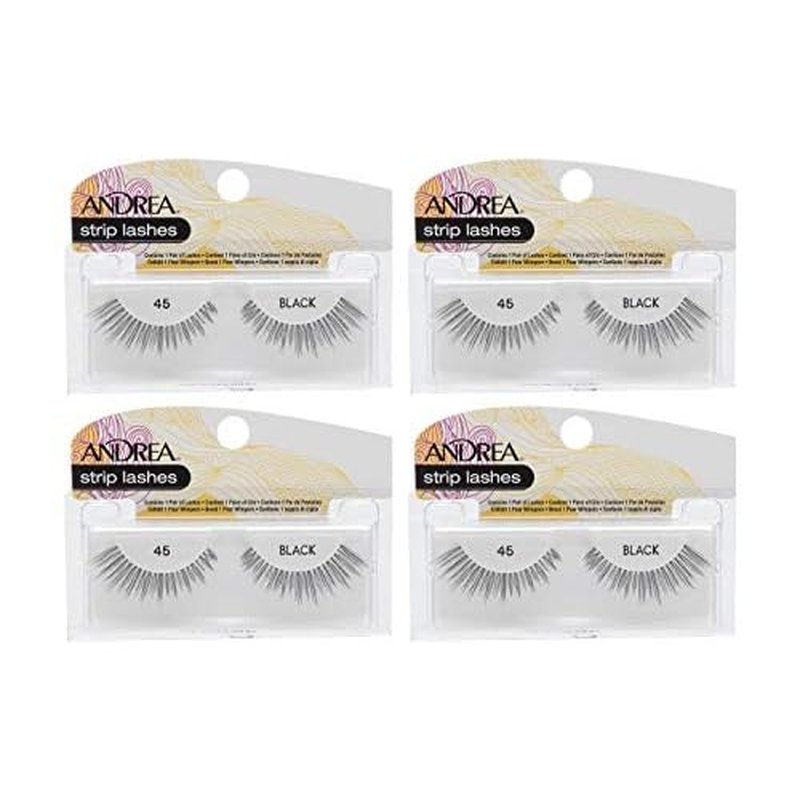 Andrea False Lashes Style 45 - Black 4 Pairs