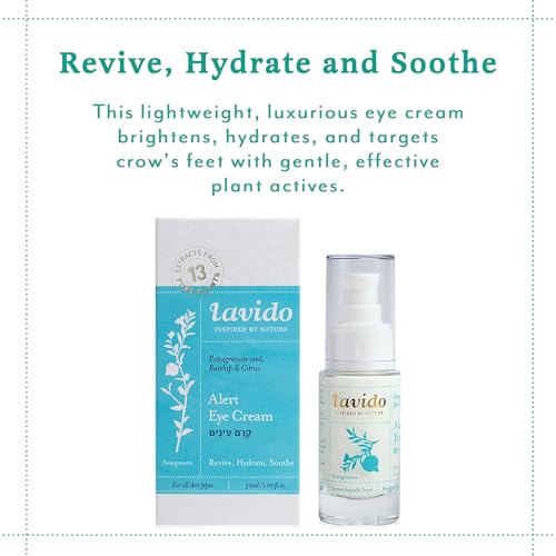 Lavido - Natural Alert Eye Cream | Clean, Non-Toxic Skincare (1 fl oz | 30 ml)