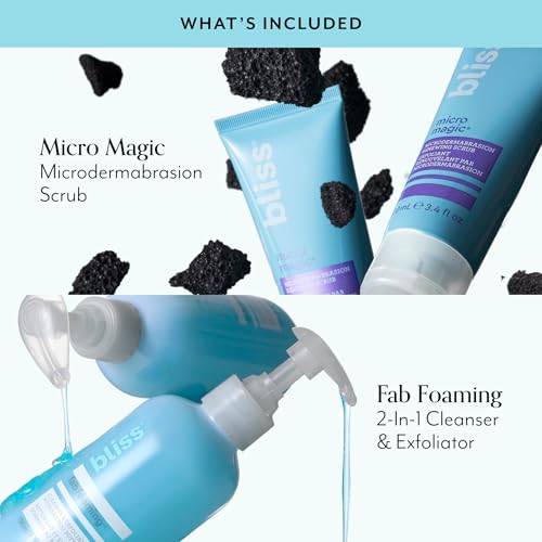 Exfoliating Facial Cleanser & Microdermabrasion Scrub Duo - Non-Greasy
