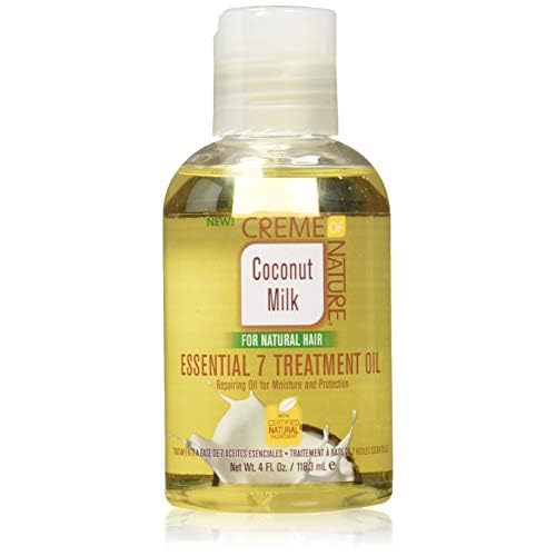 Creme of Nature coconut milk essential 7 treatment oil 4oz, 4 Fluid Ounce (Pack of 1)
