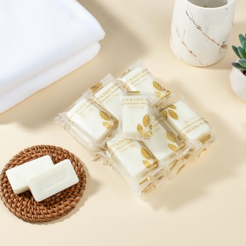 Soap Bar Mini Size of Travel in Bulk, Disposable Small Hand Body Soaps Individually Wrapped Kit, Bath Toiletries Hygiene Supplies, Toiletry for Motel Guest Homeless Charity, 0.7 Oz/20g (120)