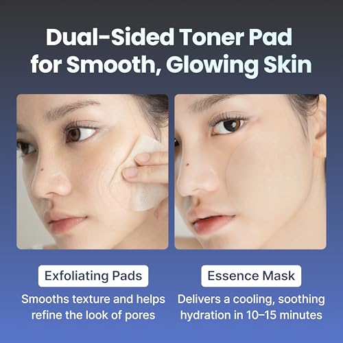 Hydrating Hyaluronic Toner Pads with Freeze-Dried Technology — Soothing Dual-Sided Skincare